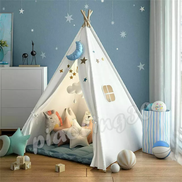 Canvas Children Indian Tent Teepee LARGE Kids Wigwam Indoor ◇ Outdoor Play House