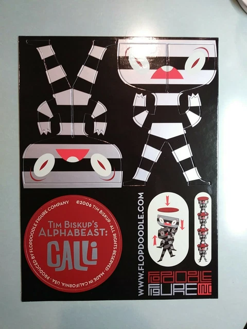 Tim Biskup Calli Alpha beast2005年 限定1000 TIM BISKUP CALLI Alpha Beast 2005 Limited 1000 #5d4f36