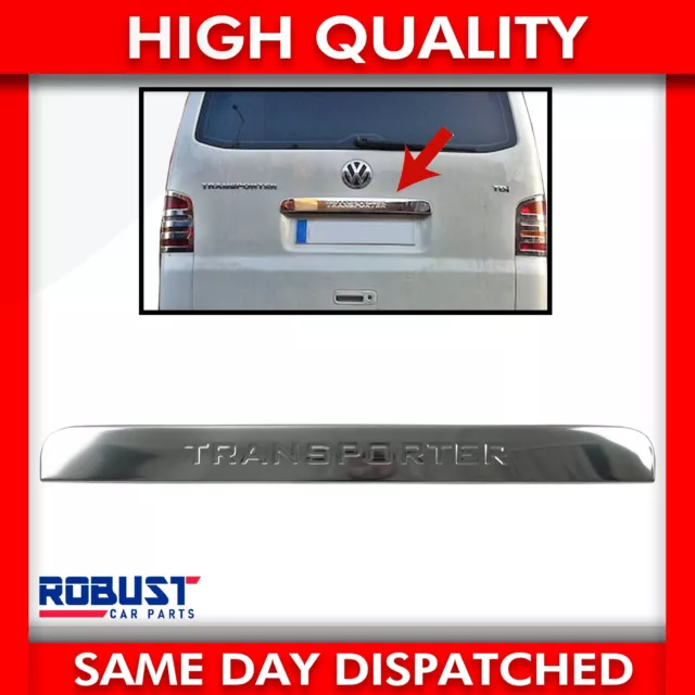 For Vw Transporter Rear Chrome Grab Handle Cover Tailgate Door Stainless Steel