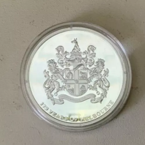 Australian: 175 Years Of Melbourne - Royal Exhibition Build Prooflike Medallion 2