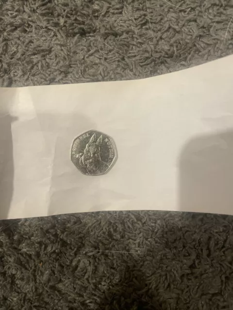 Beatrix Potter Squirrel Nutkin 50p Fifty Pence Coin 2016