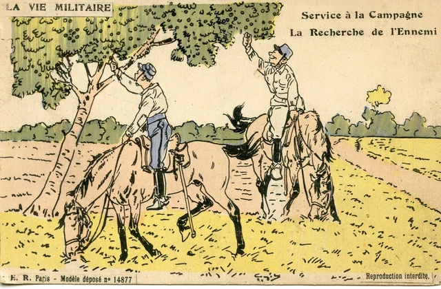 Cpa / Postcard / Humor / Satire / Fantasy Illustrator Country Service