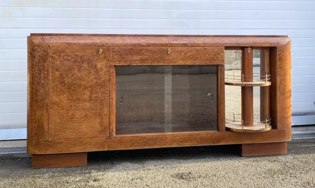 Antica Credenza Bar Art Deco Legno Radica Anni 40 Old Mobile Ber Primi 900 Epoca