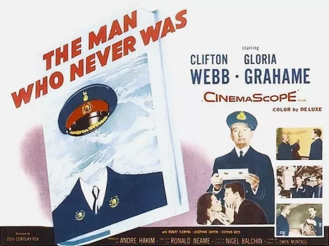 The Man Who Never Was 1956 Dvd. copy of public domain film. disc only