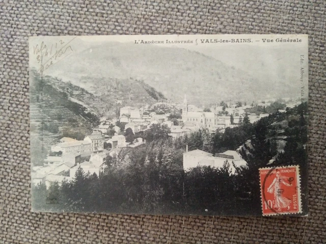 Cpa Vals Les Bains Vue Générale