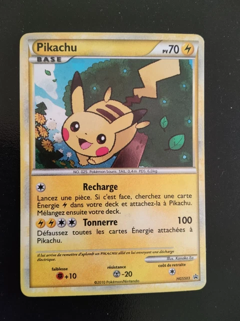 Carte Pokémon Pikachu HGSS03 Française rare bon état