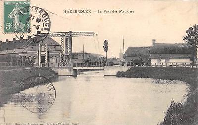 Cpa 59 Hazebrouck Le Pont Des Meuniers