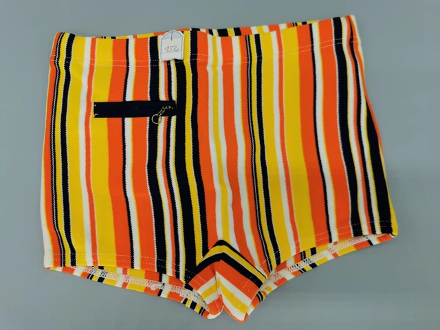 Costume da bagno originale anni 60 pantaloncini ragazzi taglia 152 vintage anni 70 retrò mai indossato Costume da bagno originale anni 60 pantaloncini ragazzi taglia 152 vintage anni 70 retrò mai indossato