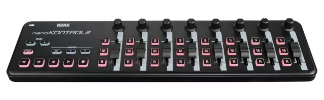 Korg nanoKONTROL 2 Black USB Software Controller schmal Multifunktion Taster