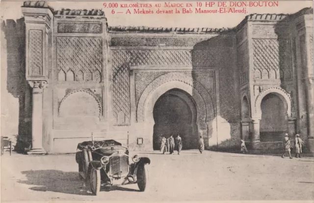 VOITURE DE DION BOUTON 10HP  9000 kms  AU MAROC   DEVANT LA MEKNES BAB MANSOUR