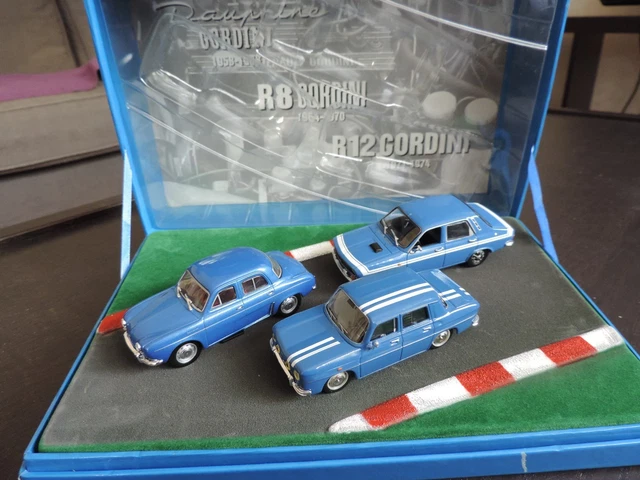 COFFRET COLLECTOR 3 RENAULT 8 GORDINI 1964 - 2004 NOREV 1/43