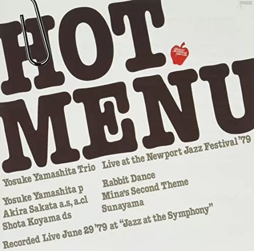 Yamashita Yosuke - Hot Menu - Live At New Port '79 (SHM-CD) [CD]