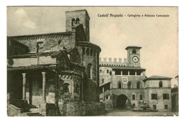 Cartolina - Regno - 1934 - Castell'Arquato - Collegiata e Palazzo - FP - VG