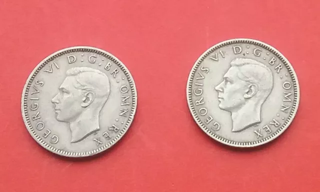 1948, Shilling  English And Scottish, George V1 Coins. 2