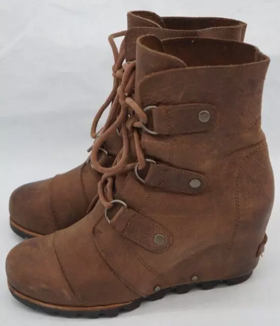 SOREL JOAN OF Arctic Wedge II Boots, Ash Brown, Women's Size 8 $40.00 ...