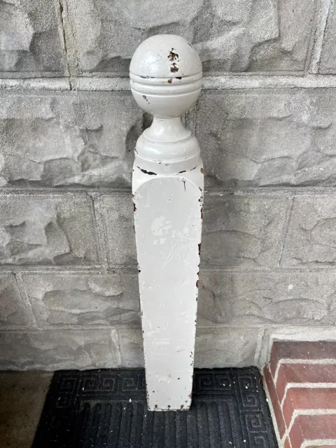 ANTIQUE VICTORIAN WOODEN NEWEL POST BALL FINIAL COLUMN Architecture Salvage