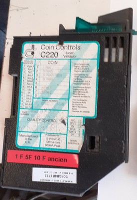 Flipper Monnayeur coin Control C220B C220 C120 Sentinel MMS MS53 