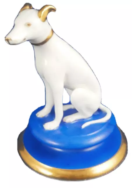 Chamberlains Worcester Porcelaine Lévrier / Chien Whippet Figurine Anglais