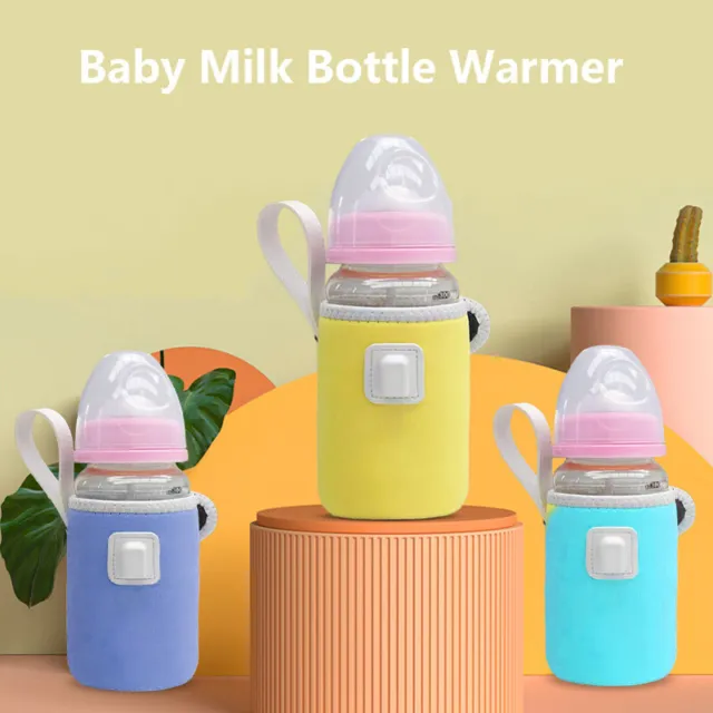 Biberón de leche portátil USB para bebé calentador almacenamiento aislamiento biberón F YK