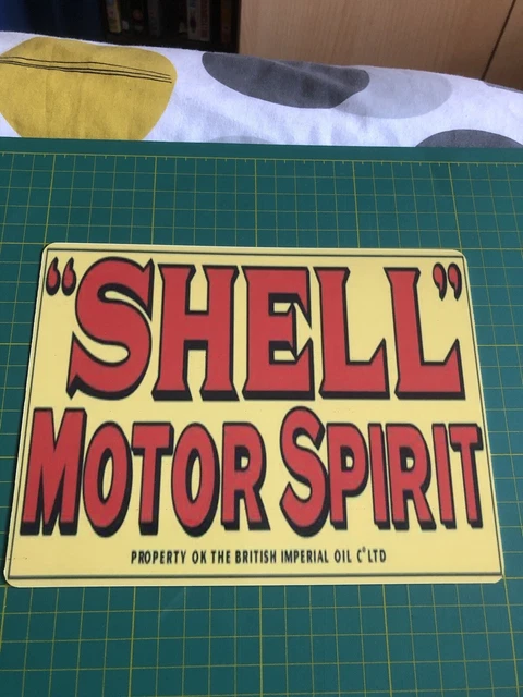 shell motor spirit metal sign, Garage,shed,mancave, vintage petrol