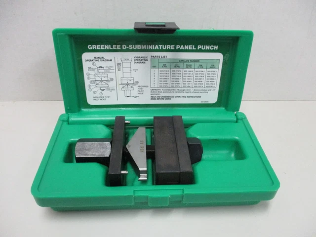 Greenlee  37-Pin D-Subminiature Panel Punch 234