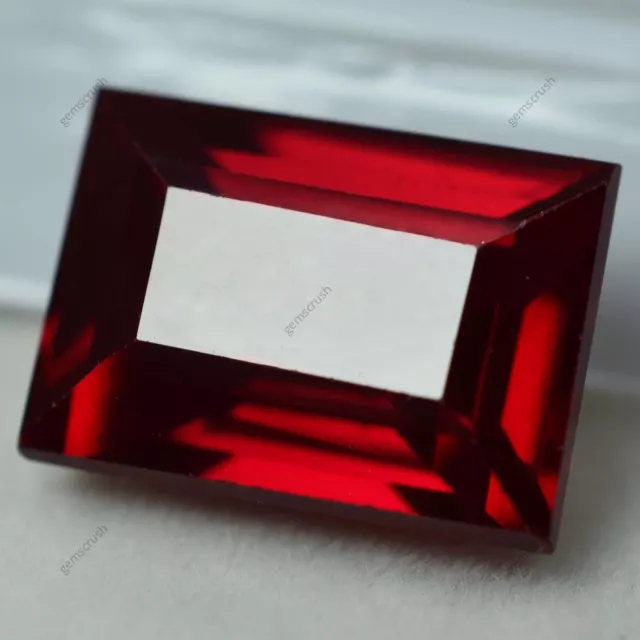 8.25 Ct Natural RED Ruby EMERALD Shape CERTIFIED Rare Loose Gemstone