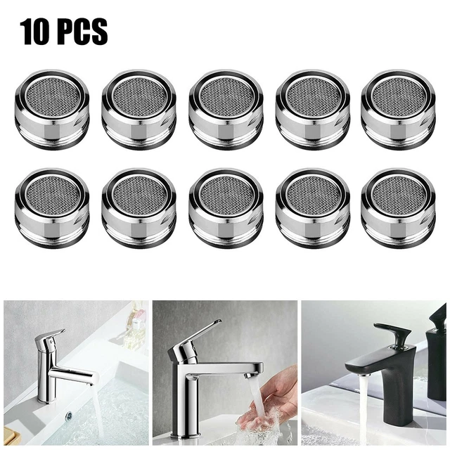 Risparmio Acqua Rubinetto Aeratore 24mm Previene Spruzzi Acciaio Inox a Rete