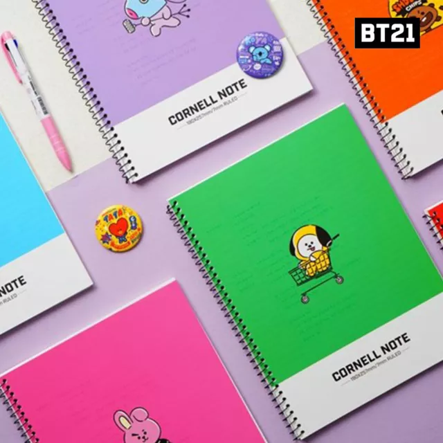 BTS BT21 Official Authentic Goods Cornell Note 7Characters By Kumhong Fancy