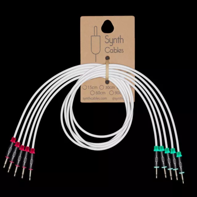 5 x LED CV Patch Cables - 15cm, 30cm, 60cm - Eurorack - visualise your patches