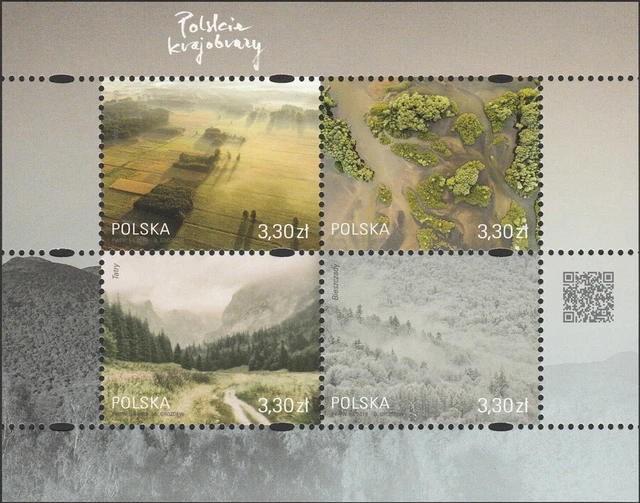 Poland 2019 - Polish landscapes - Fi bl 330 MNH**