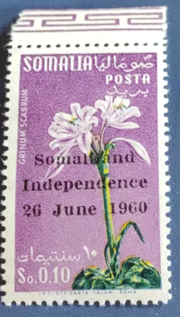 SOMALIA 1960  INDIPENDENZA P.O MNH** firma