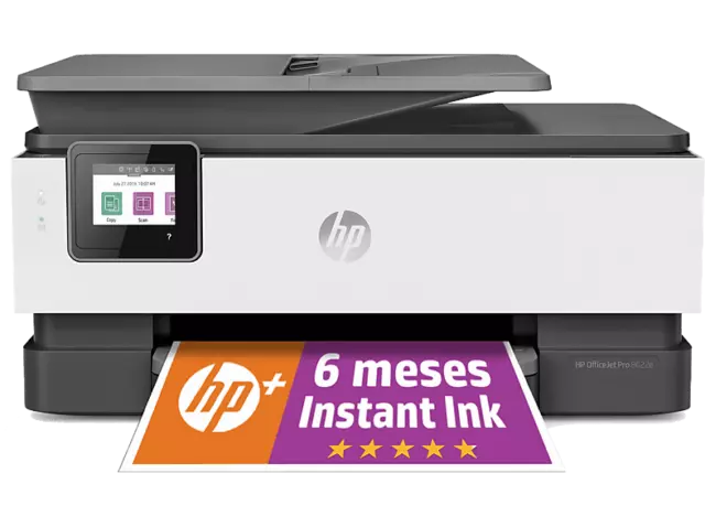 Impresora multifunción - HP OfficeJet Pro 8022e, WiFi, USB, Fax, Color