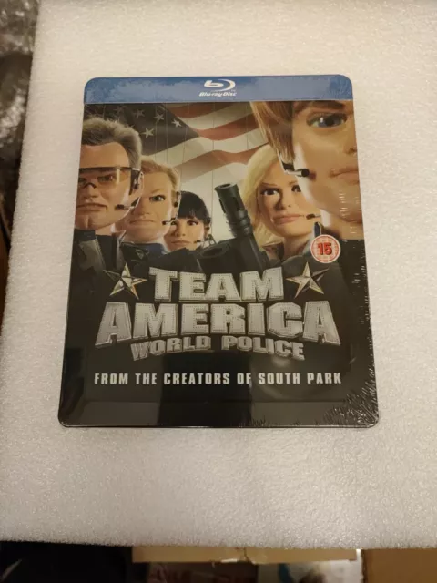 Team America Bluray Steelbook, UK Edition, New/Sealed