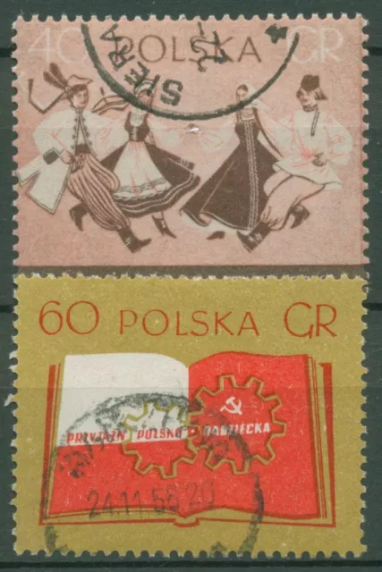 Polen 1956 Polnisch-sowjetische Freundschaft 977/78 gestempelt