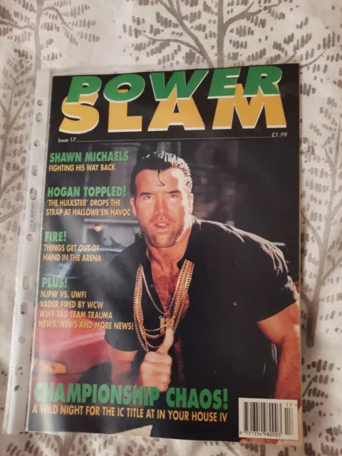 powerslam wrestling magazine Issue  17 WWE WCW ECW WWF