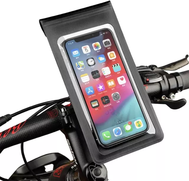 Mount Holder Bicycle Motor Bike 360° Waterproof Case Cover For All Mobile Phones