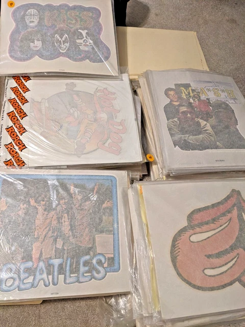 1000 Vintage Iron On Transfer Lot  / 70S 80S T Shirt / Bands Movies Tv