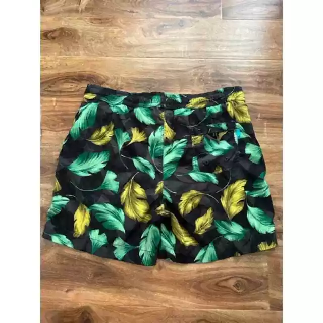 TOMMY BAHAMA MEN'S Lined Green Leaf Swim Trunk Shorts- Size M $20.00 ...