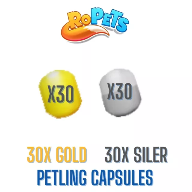 RoPets 30 Gold- und 30 Silber-Petling-Kapseln – 100 % positive Käufer