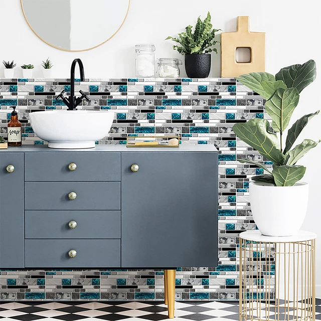 Piastrelle Autoadesive Art3d - Effetto Marmo, 10 Pezzi 30x30cm - Foto 2