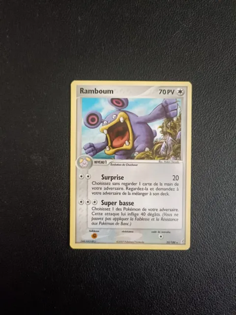 Carte Pokémon Ramboum 23/100 Rare Gardiens de Cristal Bloc EX FR Exc