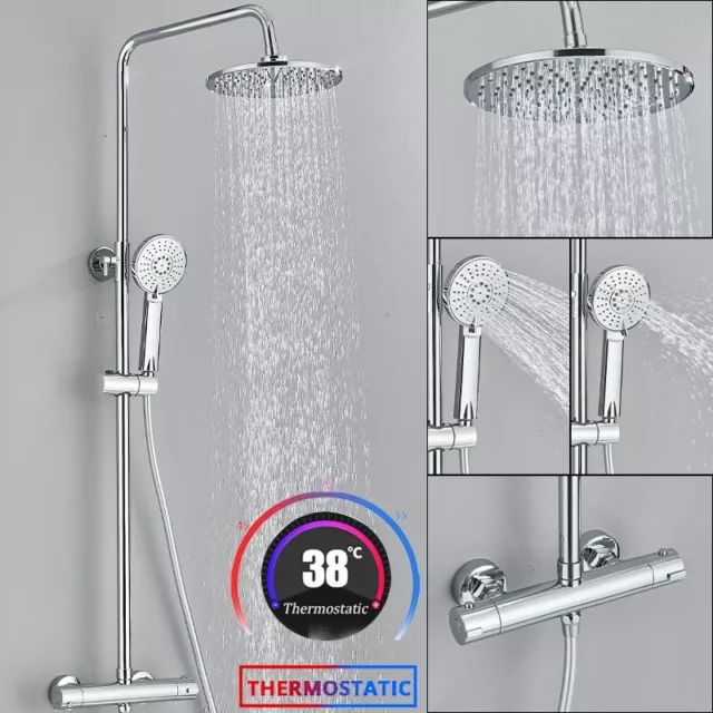 Juego de ducha termostato grifo de ducha ducha de lluvia columna de ducha sistema de ducha ducha de mano