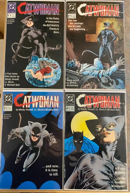Catwoman (DC, 1989) #1 - 4 Complete Mini-Series FN - FN/VF