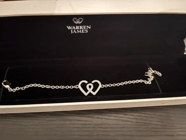 Warren James Love Heart Bracelet Brand New