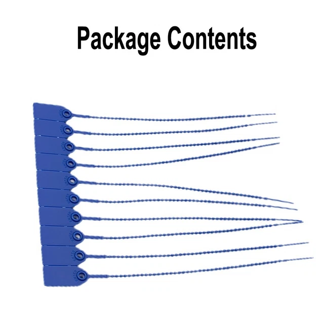 Pack de 100 étiquettes de sécurité en plastique avec attaches de traction - f