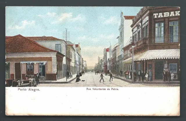 Porto Alegre Rua Voluntarios da Patria Tobacco Brazil ca 1899