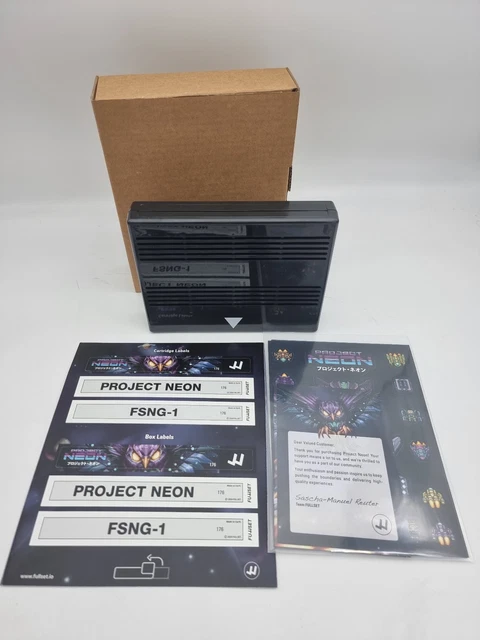 Project Neon Sur Neo Geo AES – Boîte Jeu Originale, Neuf Sous Blister