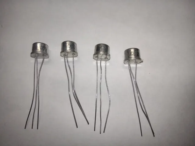 GE-2 General Electric PNP Germanium Transistor/Lot of 4 pcs/NOS/TO-5 package