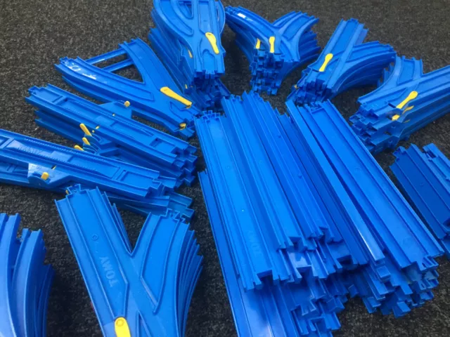 Tomy - Trackmaster Blue Track Pieces - Thomas the Tank Engine - Free UK Post