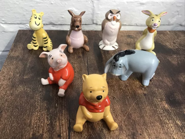 7 Beswick Winnie The Pooh Figures,Tigger,Piglet,Eeyore,Rabbit,Kanga & Owl